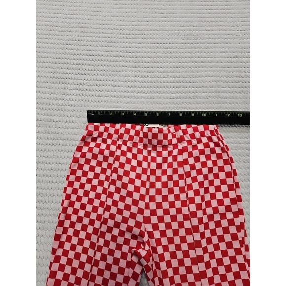 SO Bellbottom Pants Womens XS High Rise Flare Checkered Print - Picture 3 of 8